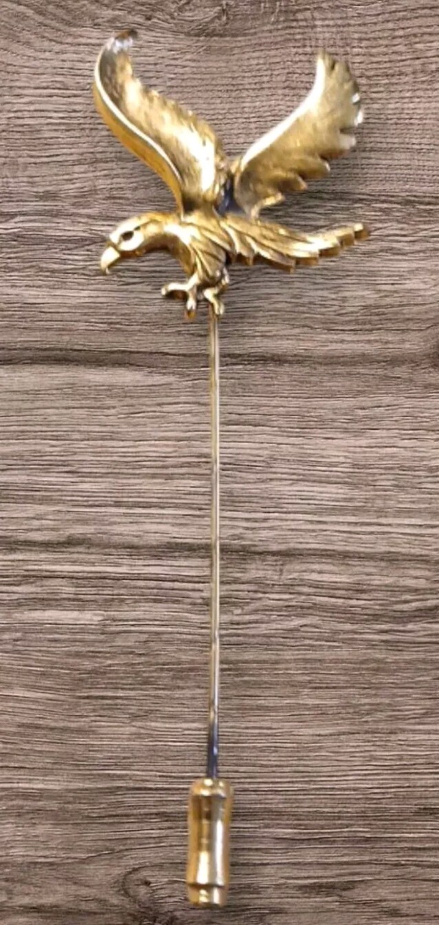 Vintage Zentall American Bald Eagle Signed Pin