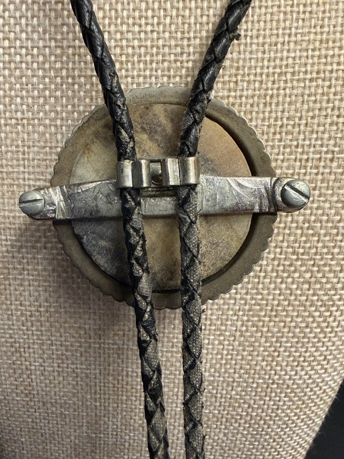 Estate Stunning 70s Style Vintage Natural Stone South Western Bolo Tie