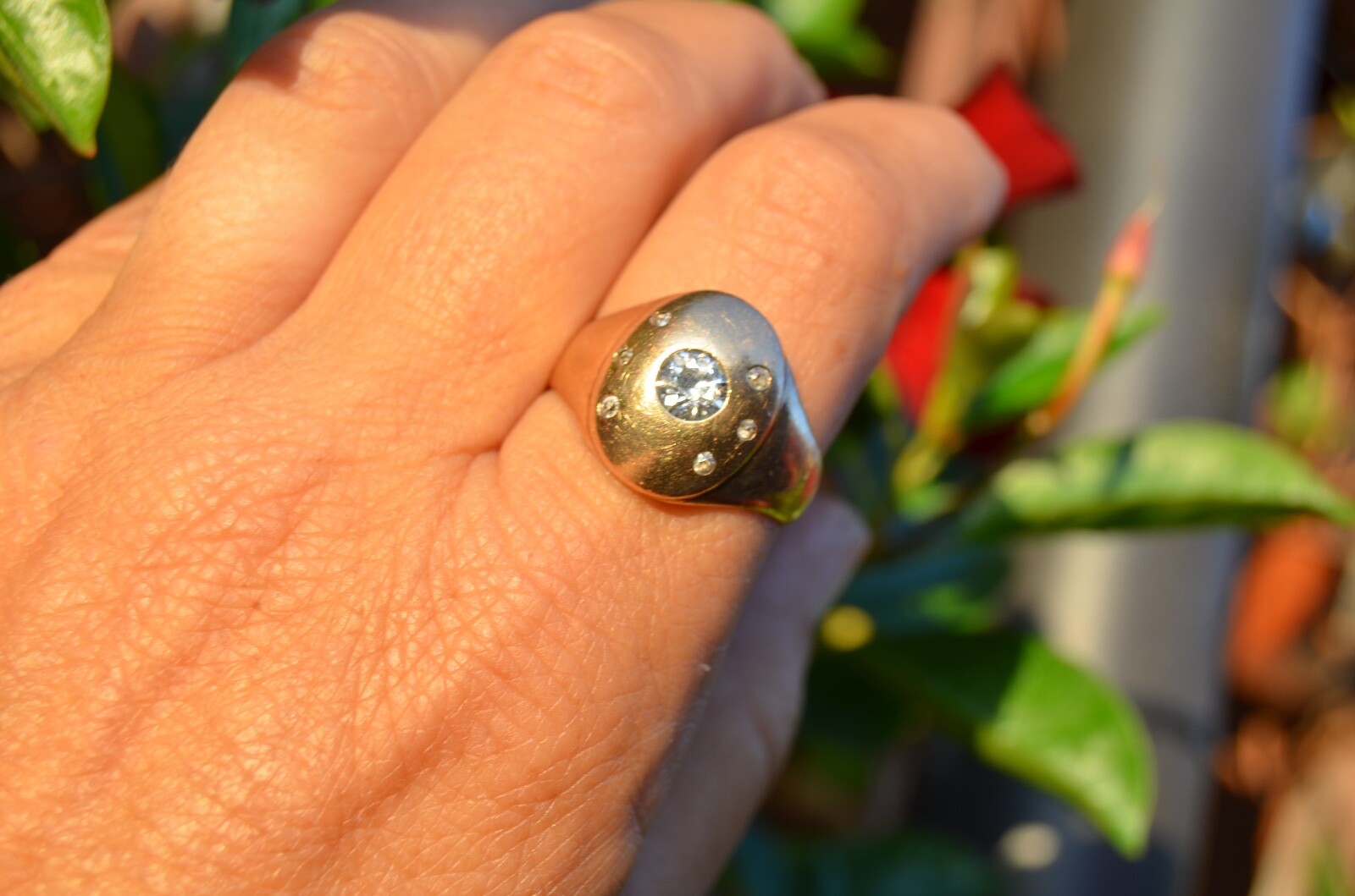 Old European Cut Diamond & Mine Cut Diamond Ring