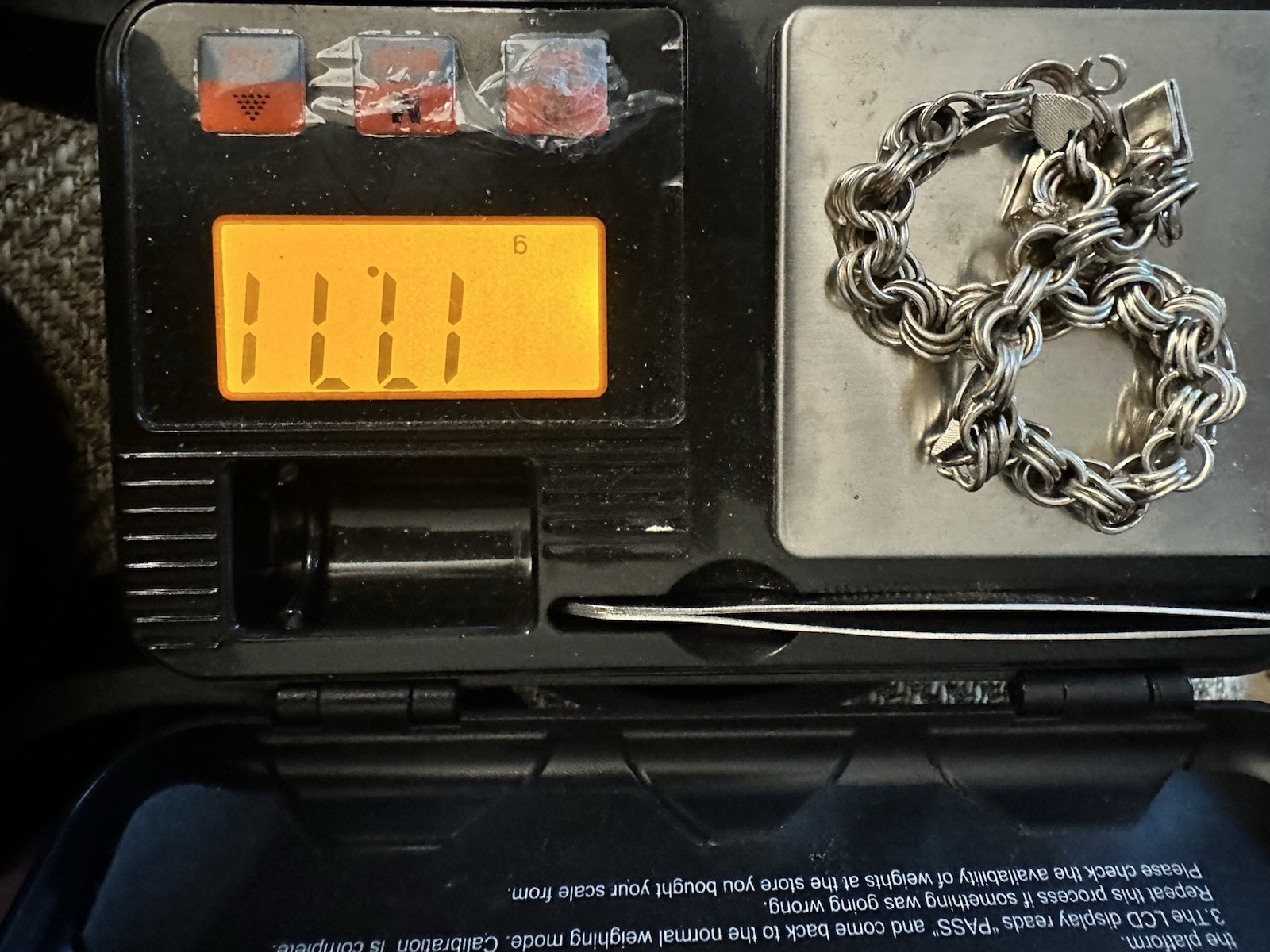 Vintage Sterling Silver Charm Bracelet JB Jacoby Bender 7.25” Long 11.11 Grams