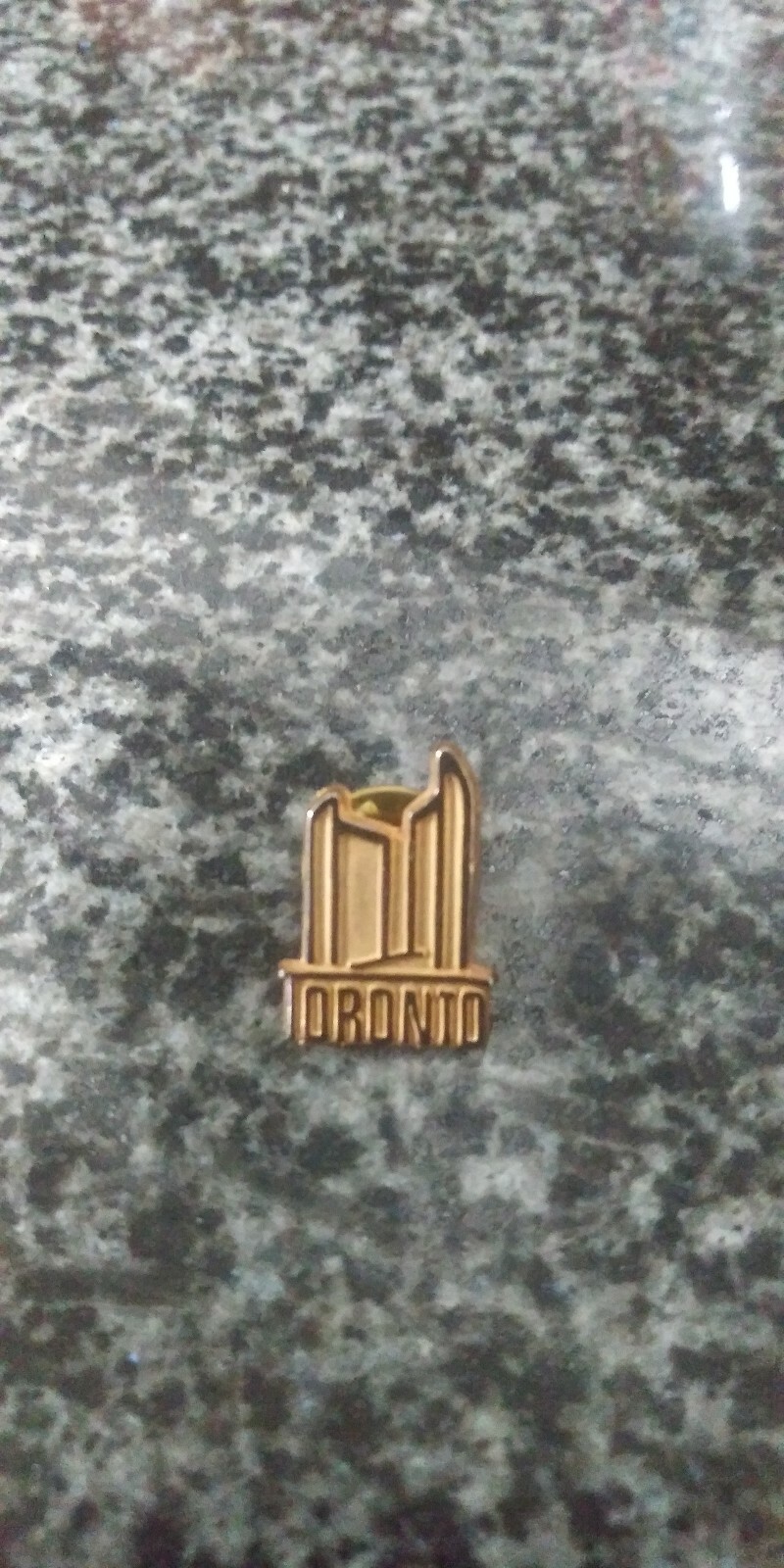 Vintage Brass Toronto City Skyline Buildings Brooch Pin Souvenir FAST SHIPPING!