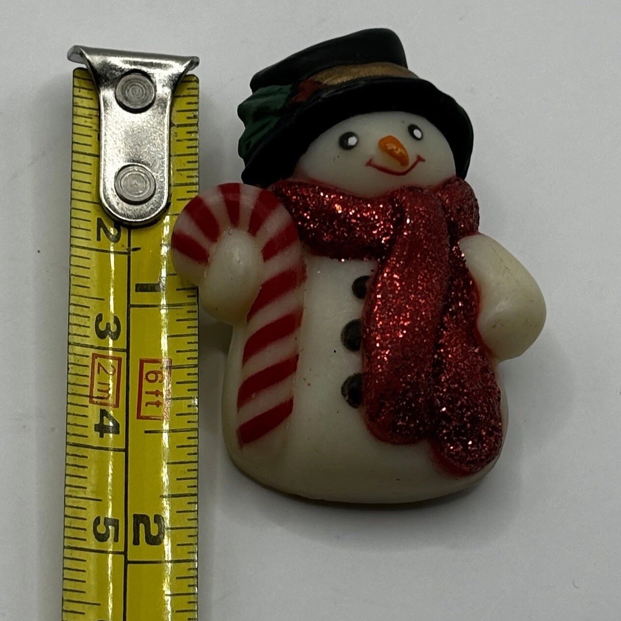 VTG Fun World Snowman Christmas Winter Pin