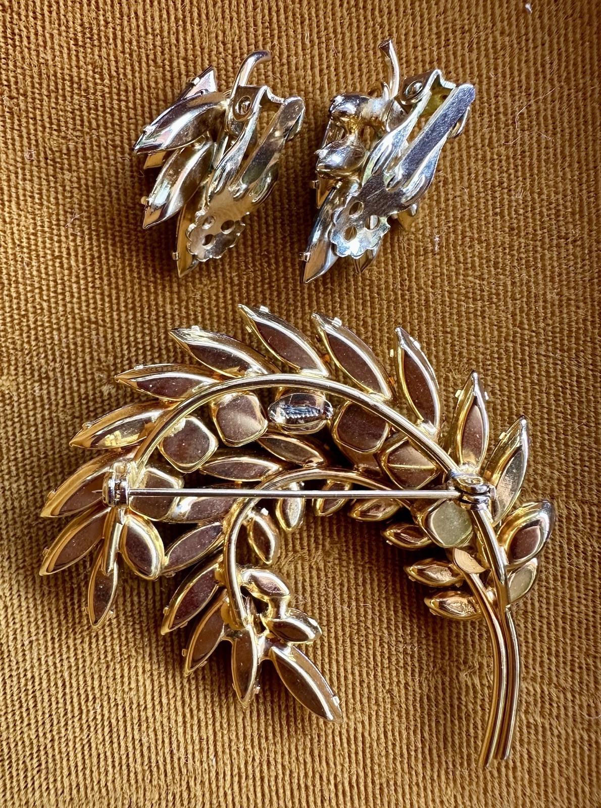 Sherman Brooch And Earrings Set