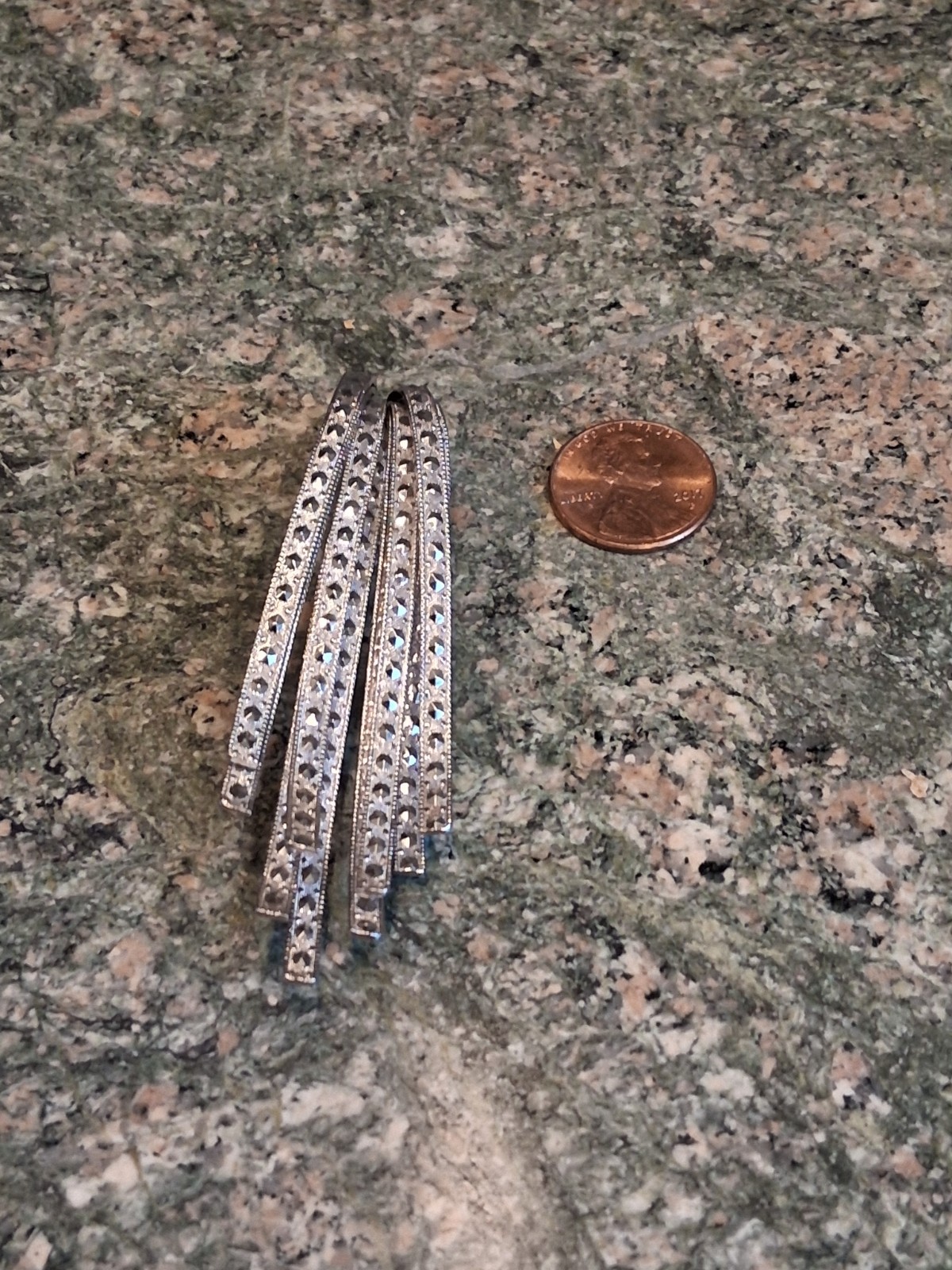 MCM Vintage Signed Napier Open Work Silver Tone Ribbons Brooch Pin