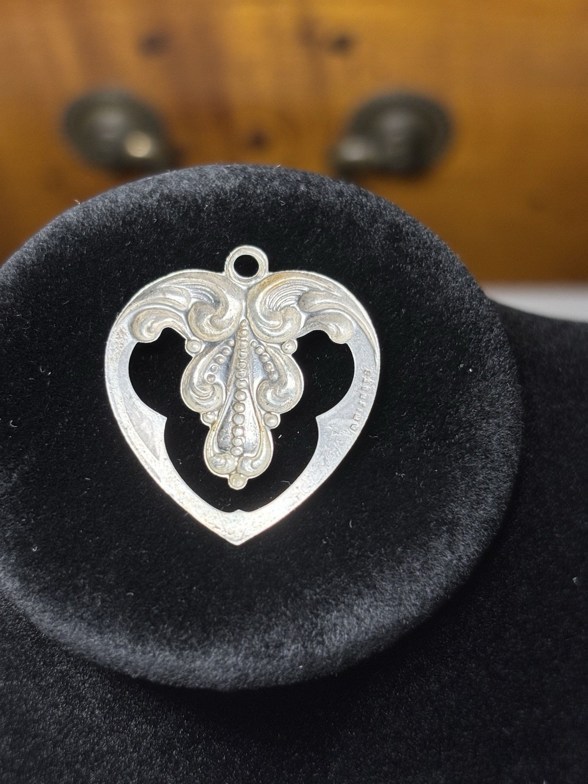 Antique Sterling Silver Heart Pendant