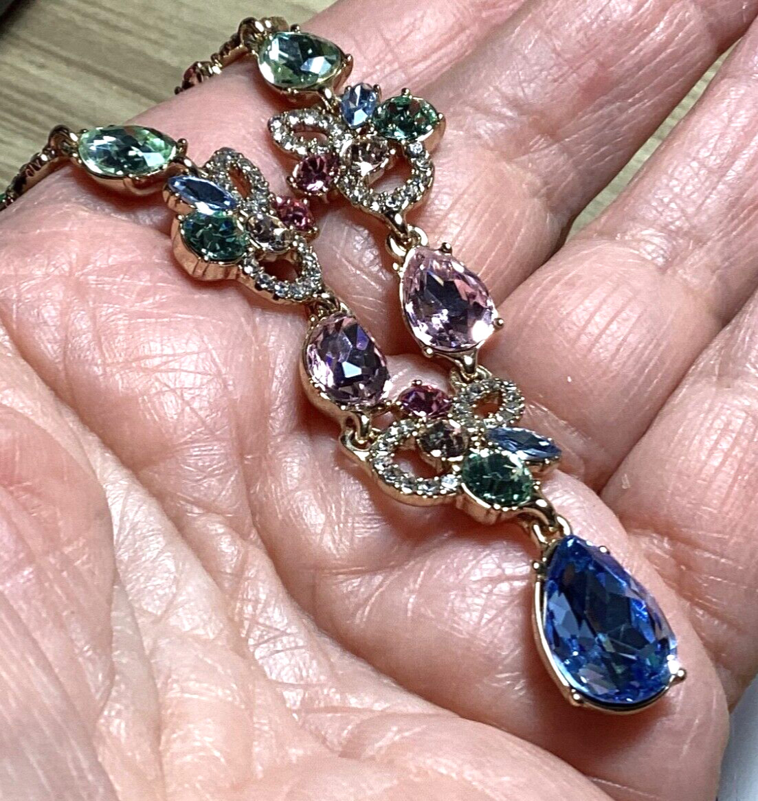 GIVENCHY MULTICOLOR NECKLACE 16-19 INCHES LONG