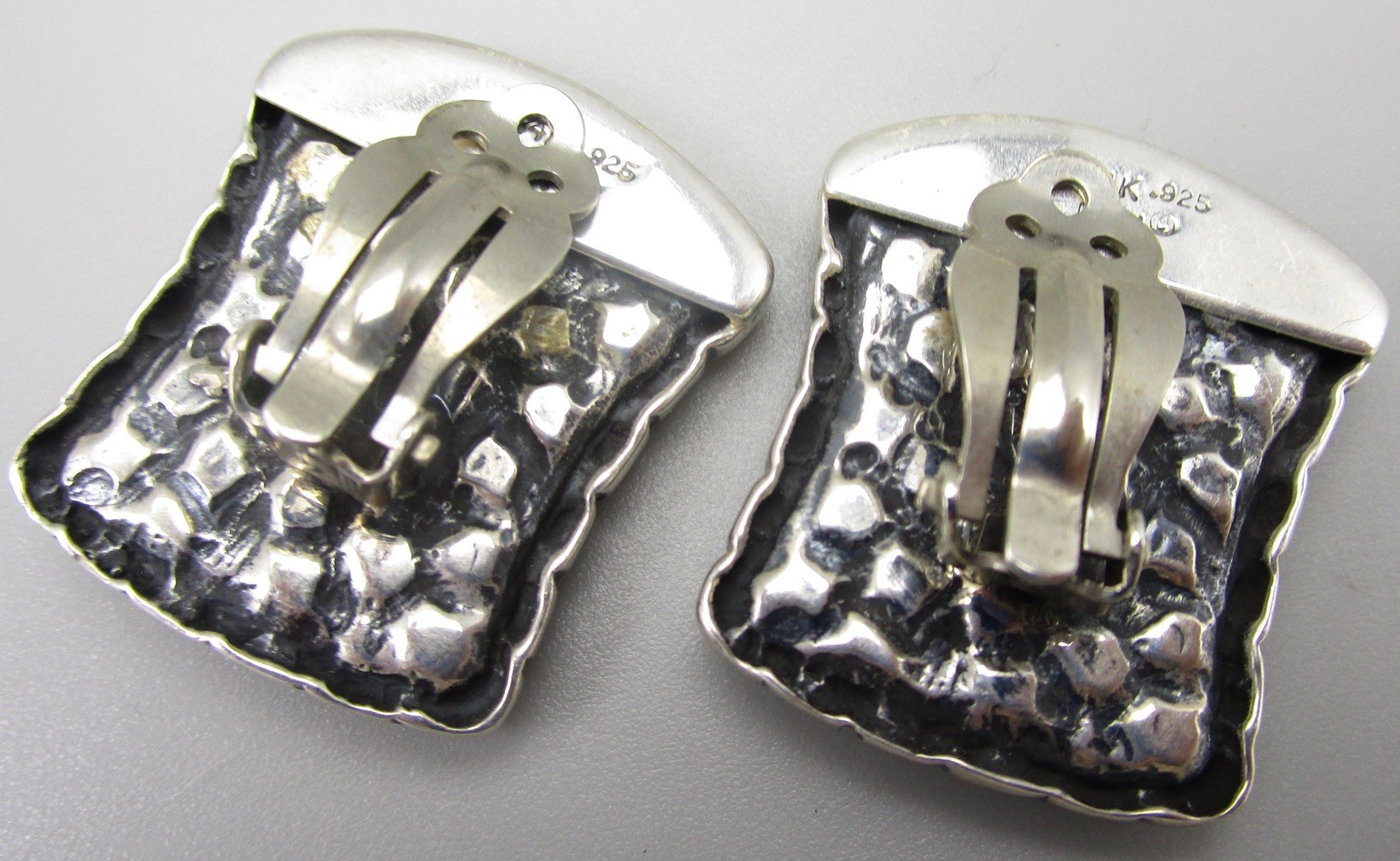 WHIMSICAL DIAN MALOUF STERLING 14K DONKEY HEAD CLIP ON EARRINGS 26G