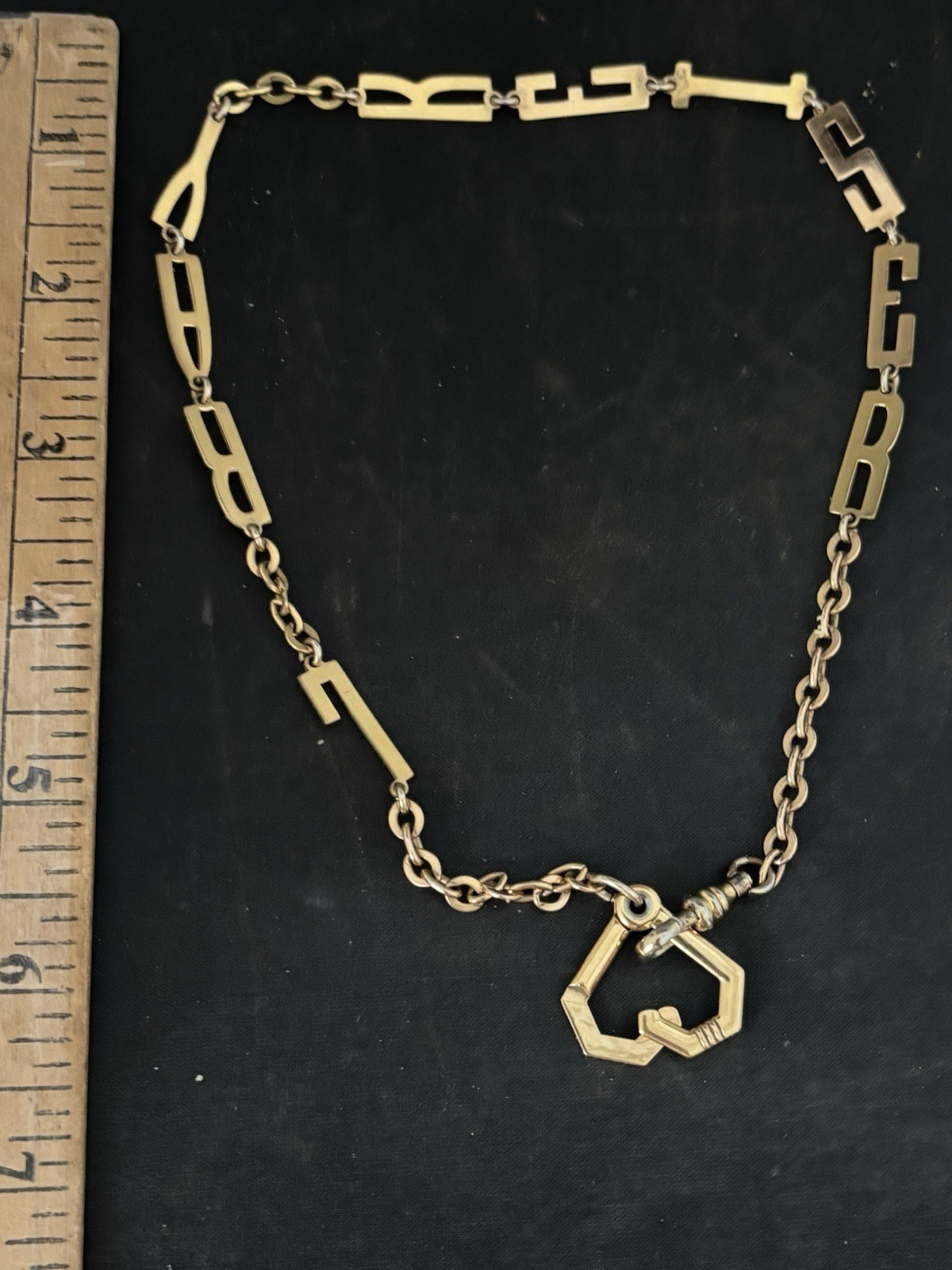 Vintage Kreisler Gold Filled ERNEST MEHRKENS Sister Clasp Watch Chain Necklace