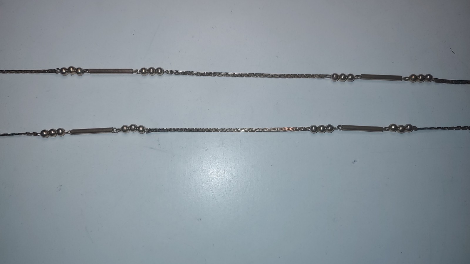 Gold Fill Bar Station Necklace