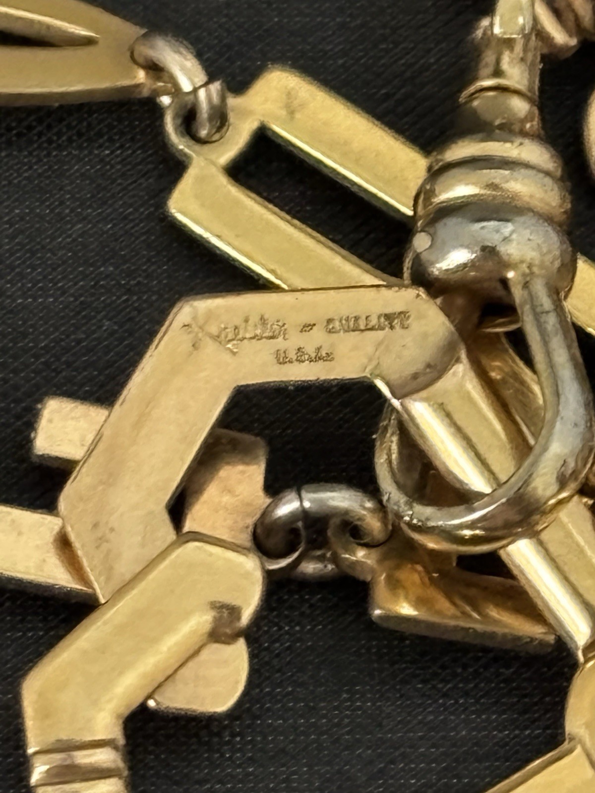 Vintage Kreisler Gold Filled ERNEST MEHRKENS Sister Clasp Watch Chain Necklace