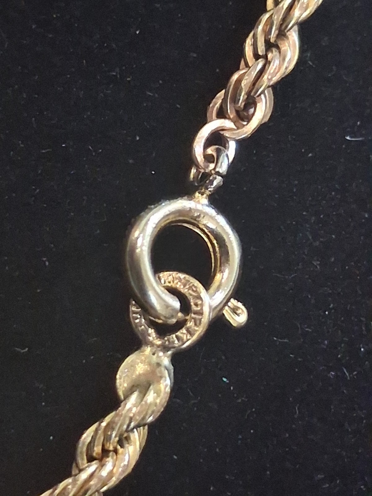 Vintage 1/20 12K Gold Filled Necklace Rope Chain Twisted 30″