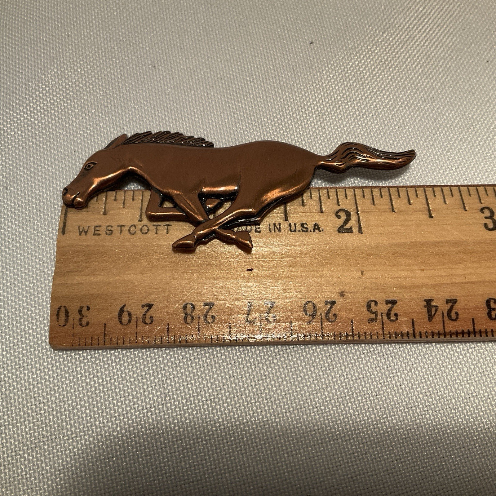 Vintage Equestrian Coppercraft Galloping Horse Brooch Pin Running Vintage