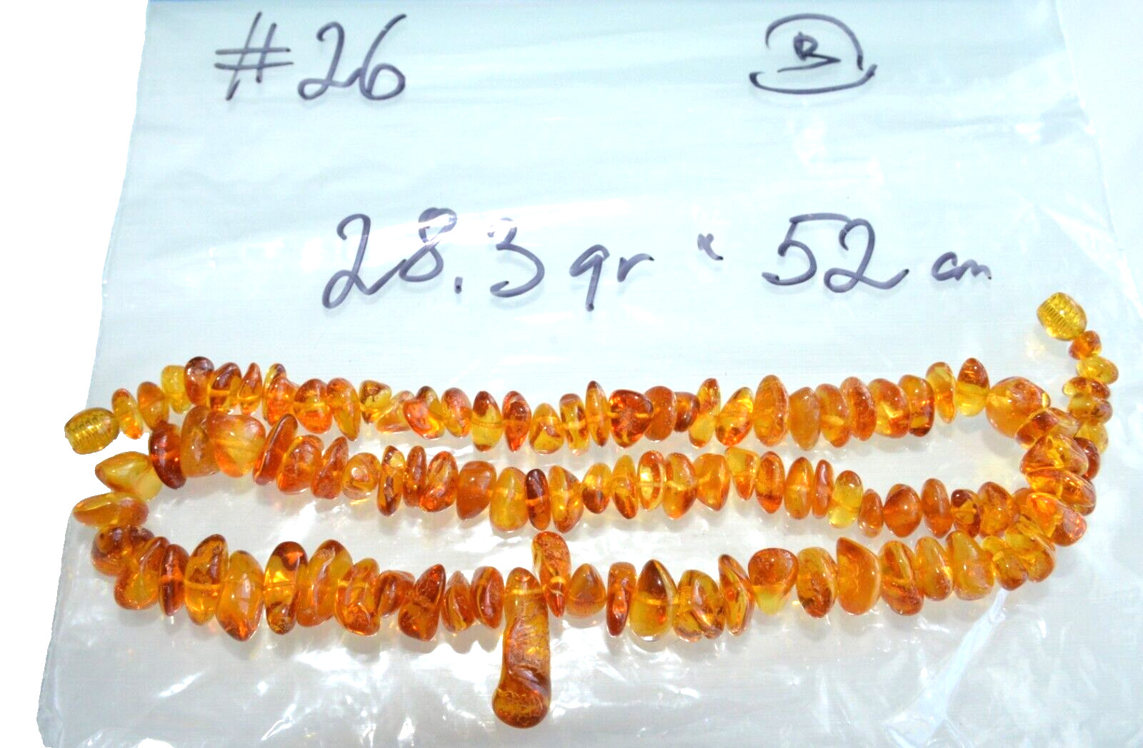 ✅54cm = 28gr RUSSIAN SOVIET BALTIC AMBER BEAD NECKLACE 琥珀 BRACELET STONE PENDANT