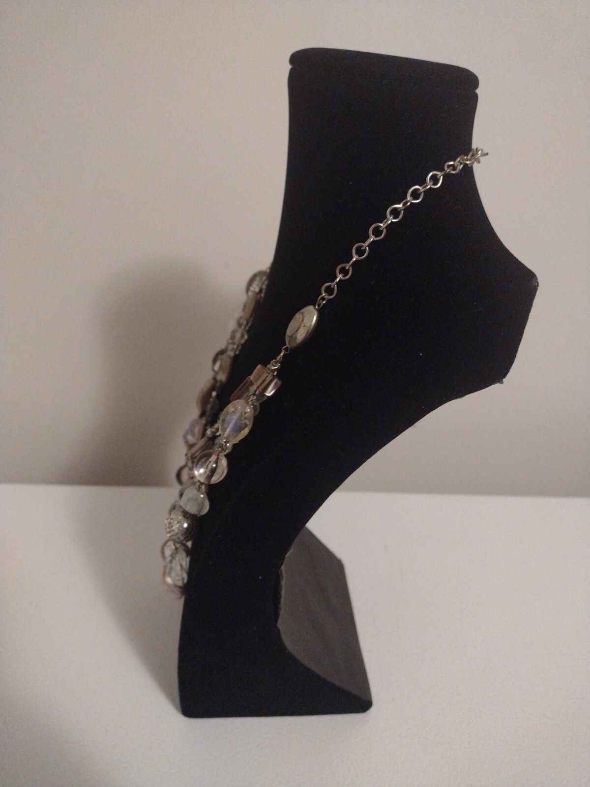 3 Strand Graduated Beaded Abalone Necklace Jewelry