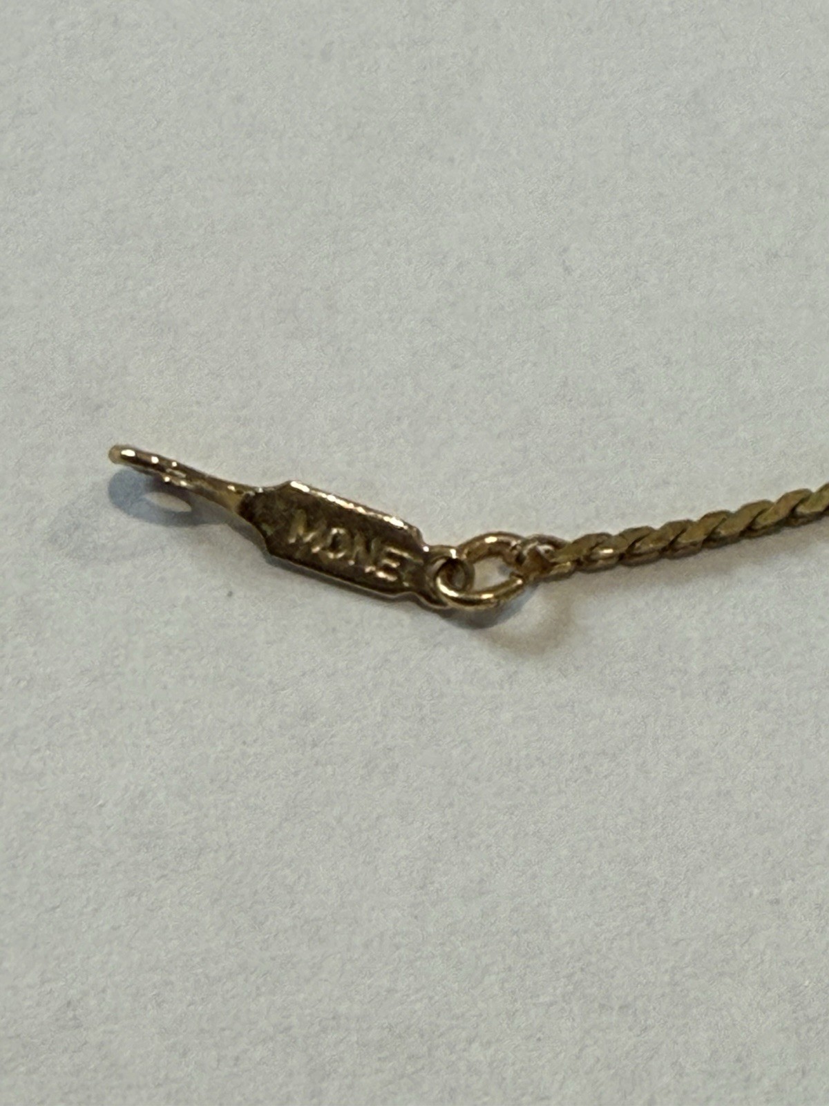 Vintage Monet Gold Tone Chain Bracelet Sister Clasp Signed 6.5″