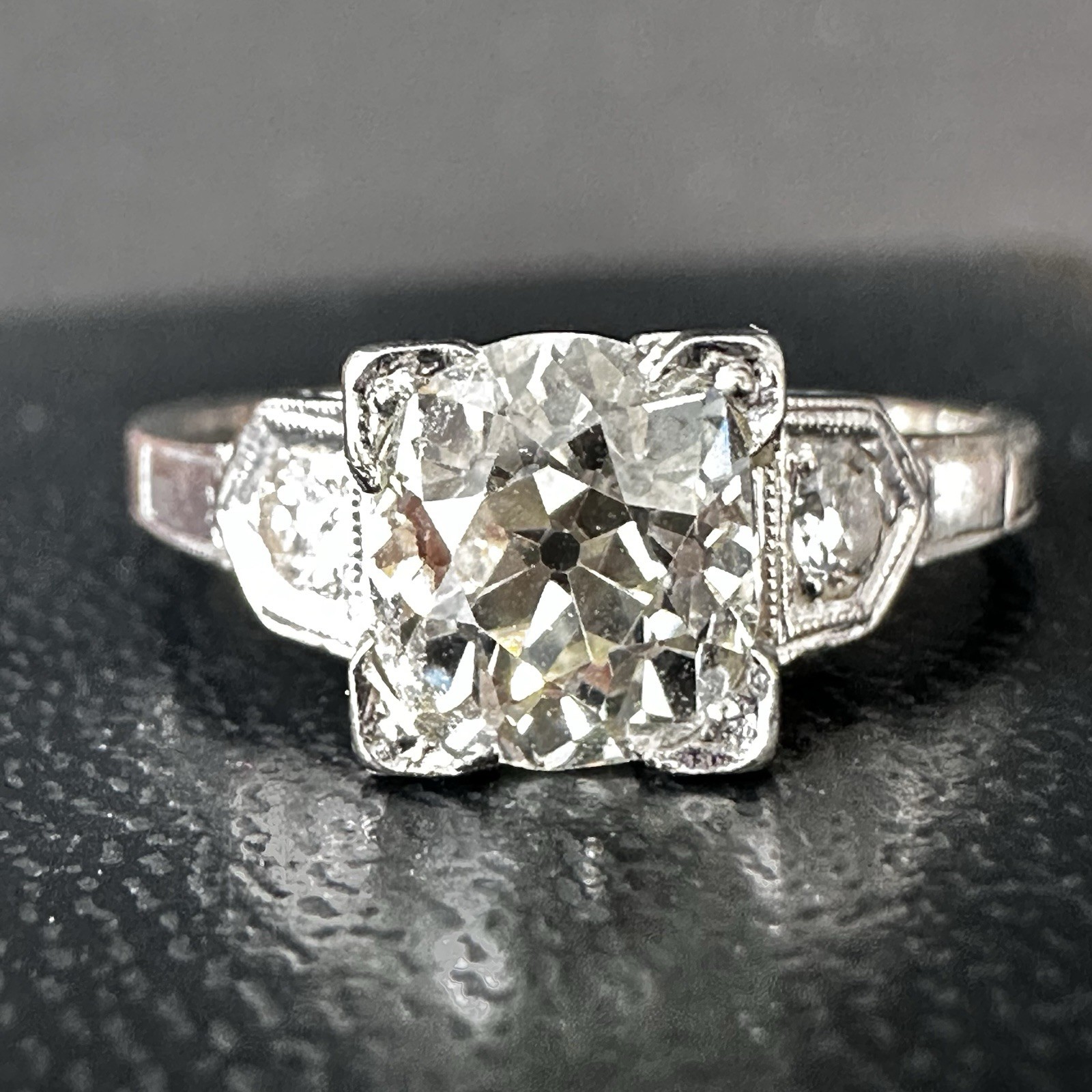 Edwardian Old European Cut Diamond Ring 1.26 Cttw