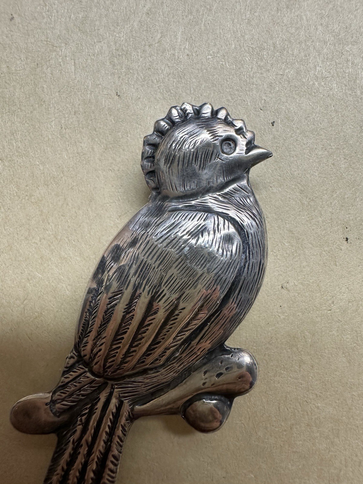 Sterling Silver Quetzal Pin