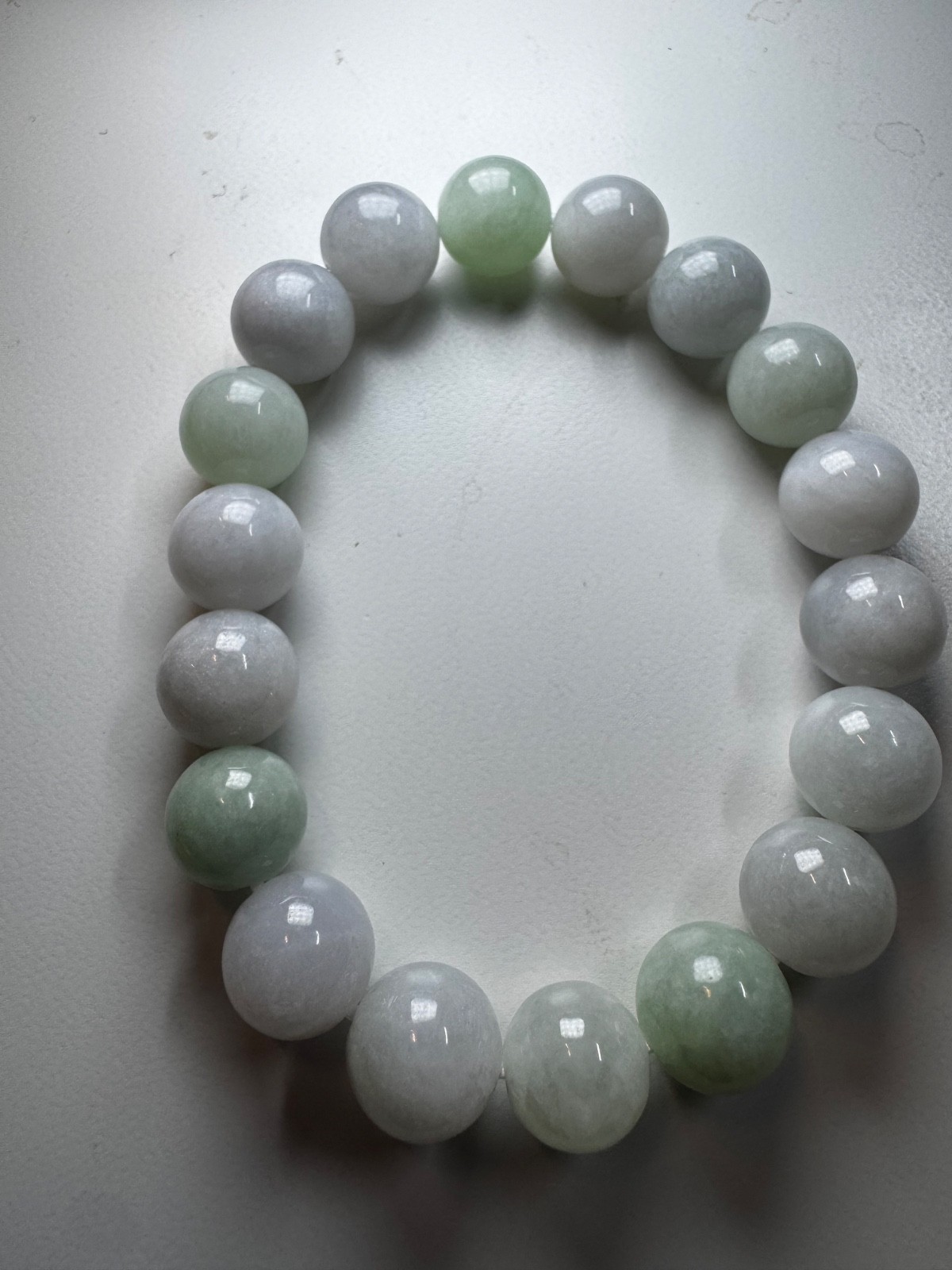 Natural Burmese A-Grade Jade jadeite beads bracelet 10-11mm new in box free ship