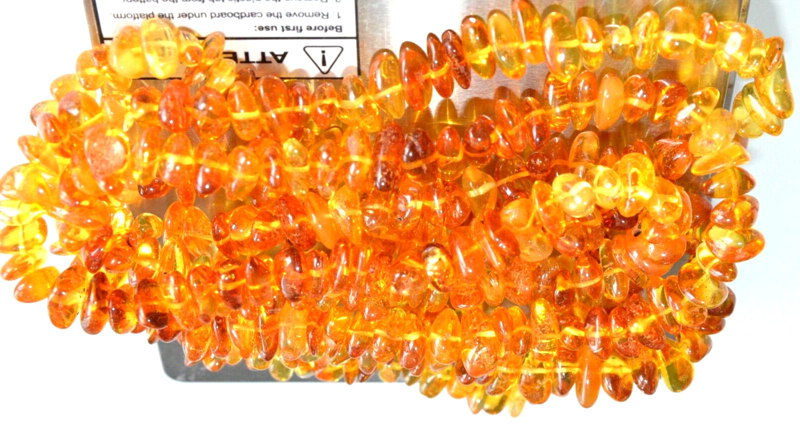 ✅135 cm=54gr RUSSIAN SOVIET BALTIC AMBER BEAD NECKLACE 琥珀 BRACELET STONE PENDANT