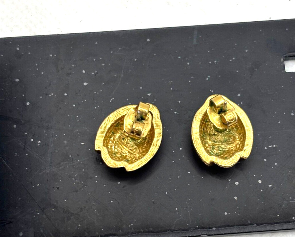 Avon Vintage Lady Bug Pierced Earrings