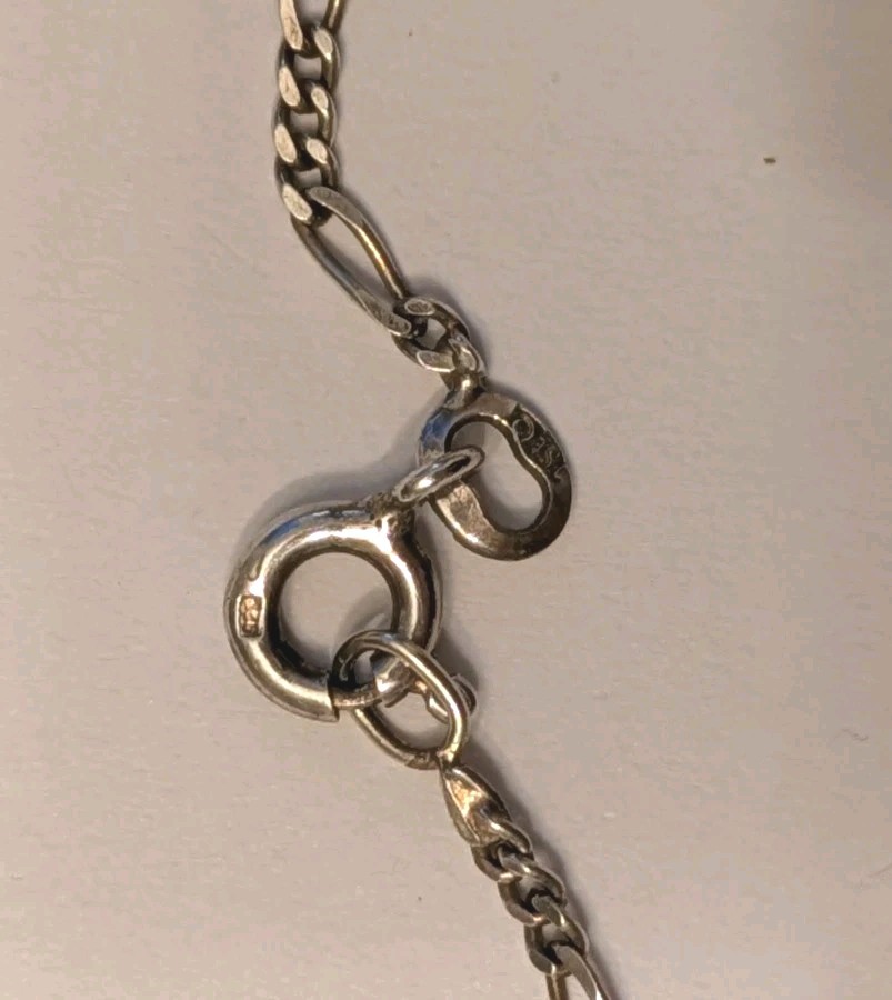 Sterling Silver 925 2mm Figaro Chain 18″ Necklace – 4g