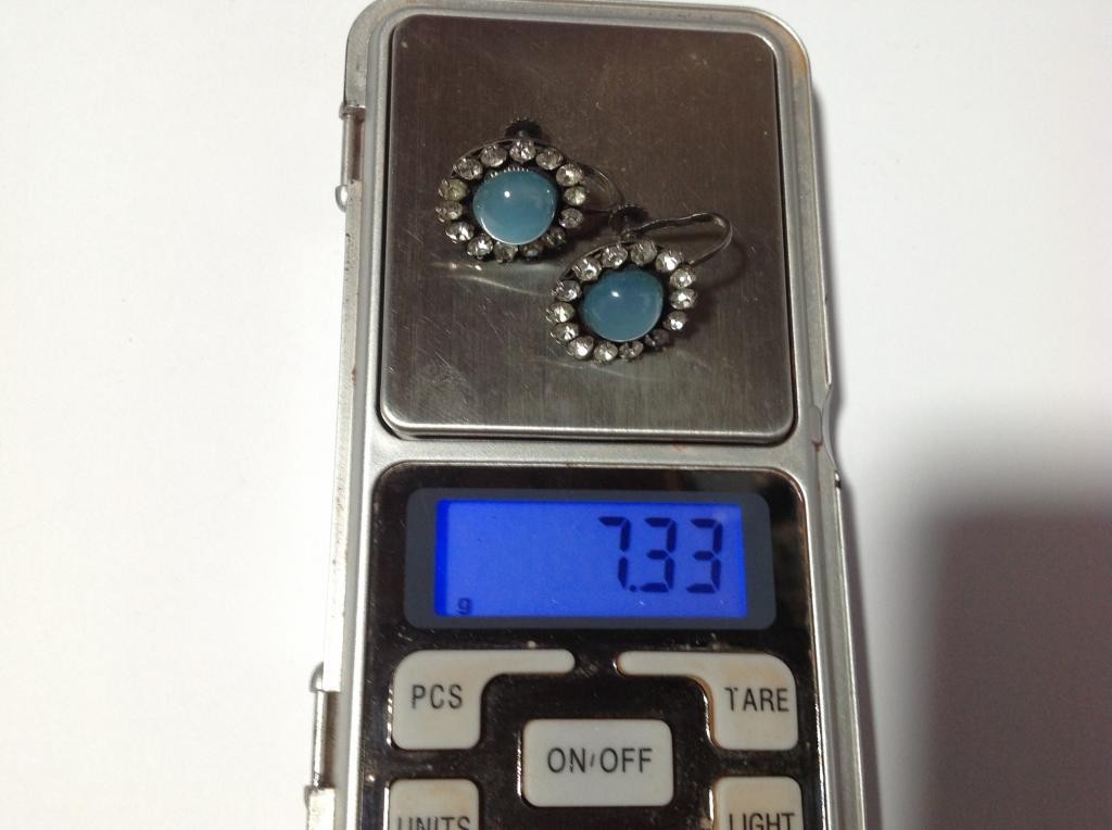 Earrings Silver 875 Star USSR Vintage Women Jewelry Gift 337