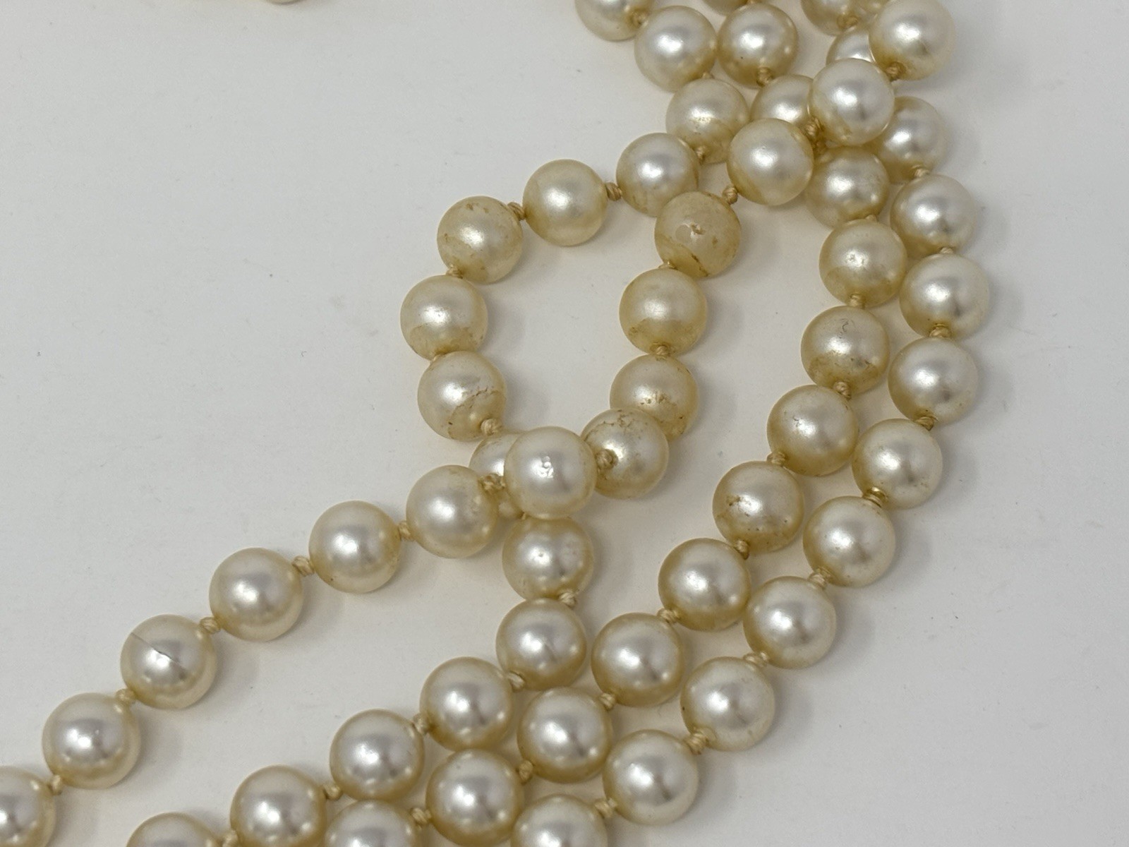 Vintage 60’s Valjean Cascading Pearl Fringe Collar Necklace Statement Piece