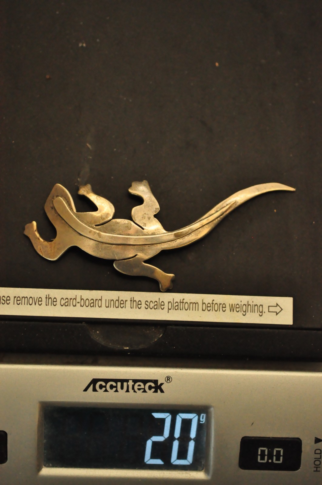 Cute Vintage Taxco Mexico Sterling Silver Gecko Lizard Brooch Signed 925 4in 20g