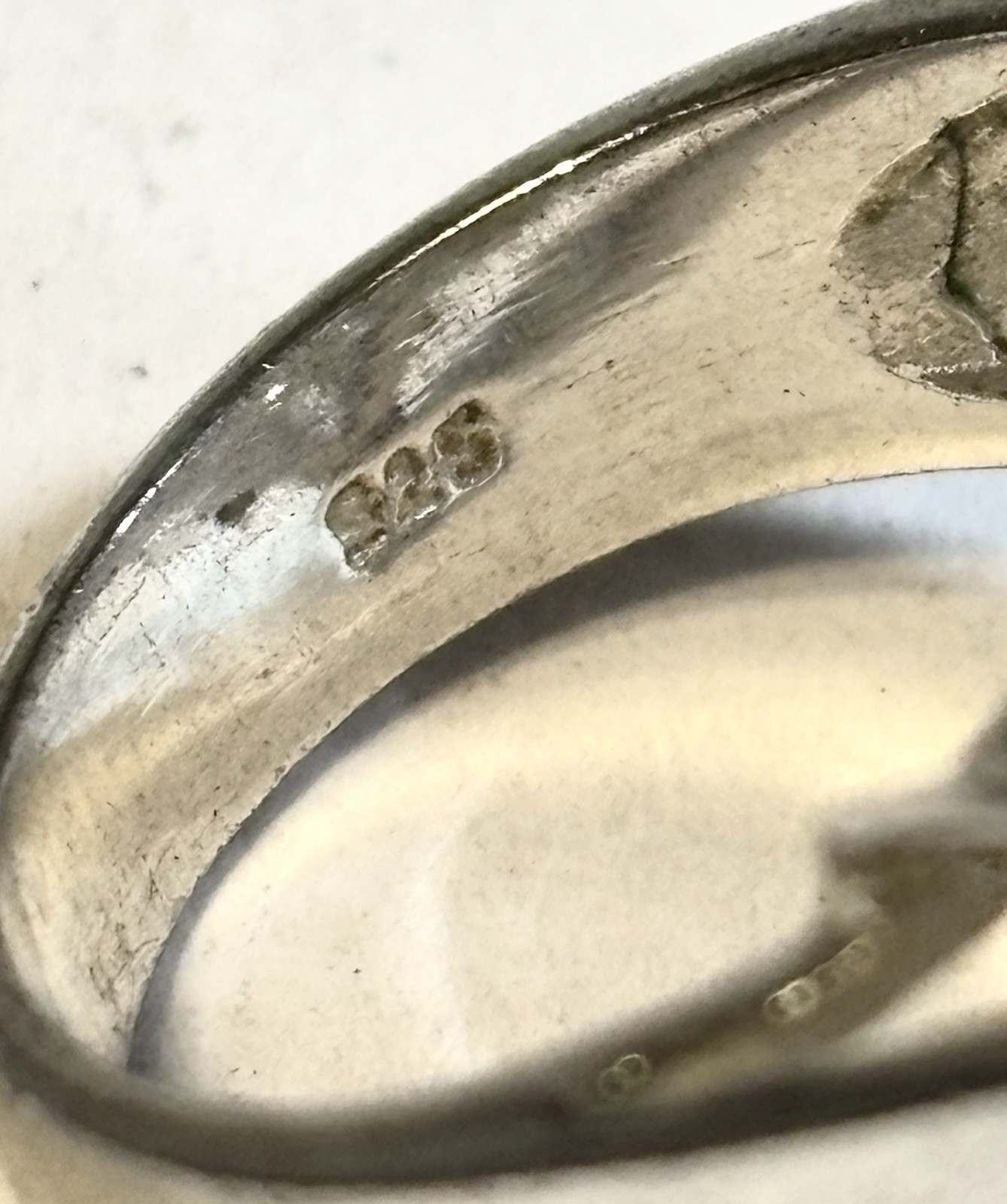 Vintage 925 Sterling Silver CZ Cluster Ring Size 5 1/4 20mm Center