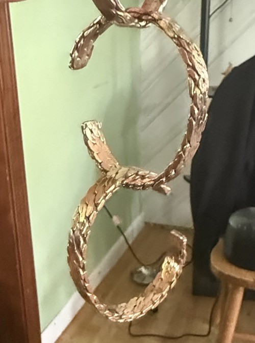 Copper & brass interlaced Moroccan bracelet
