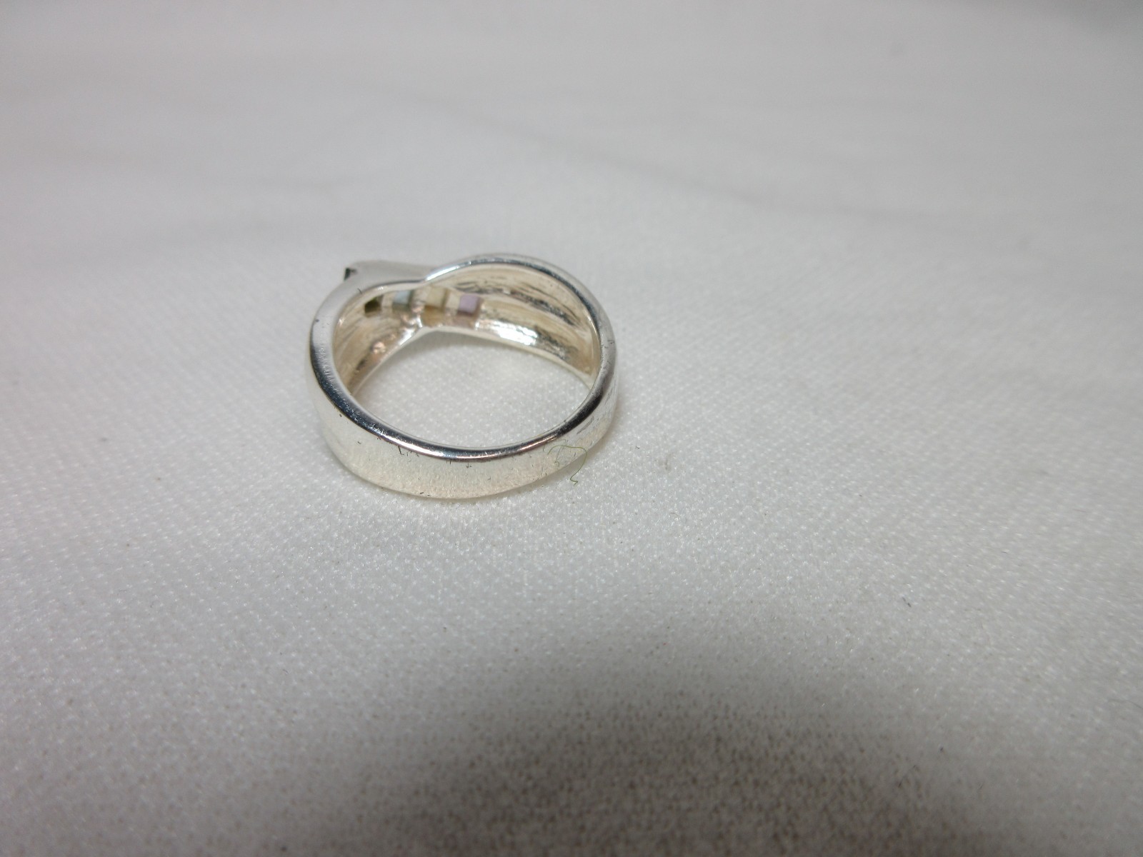 VINTAGE CW STERLING SILVER MULTI GEMSTONE RING #14