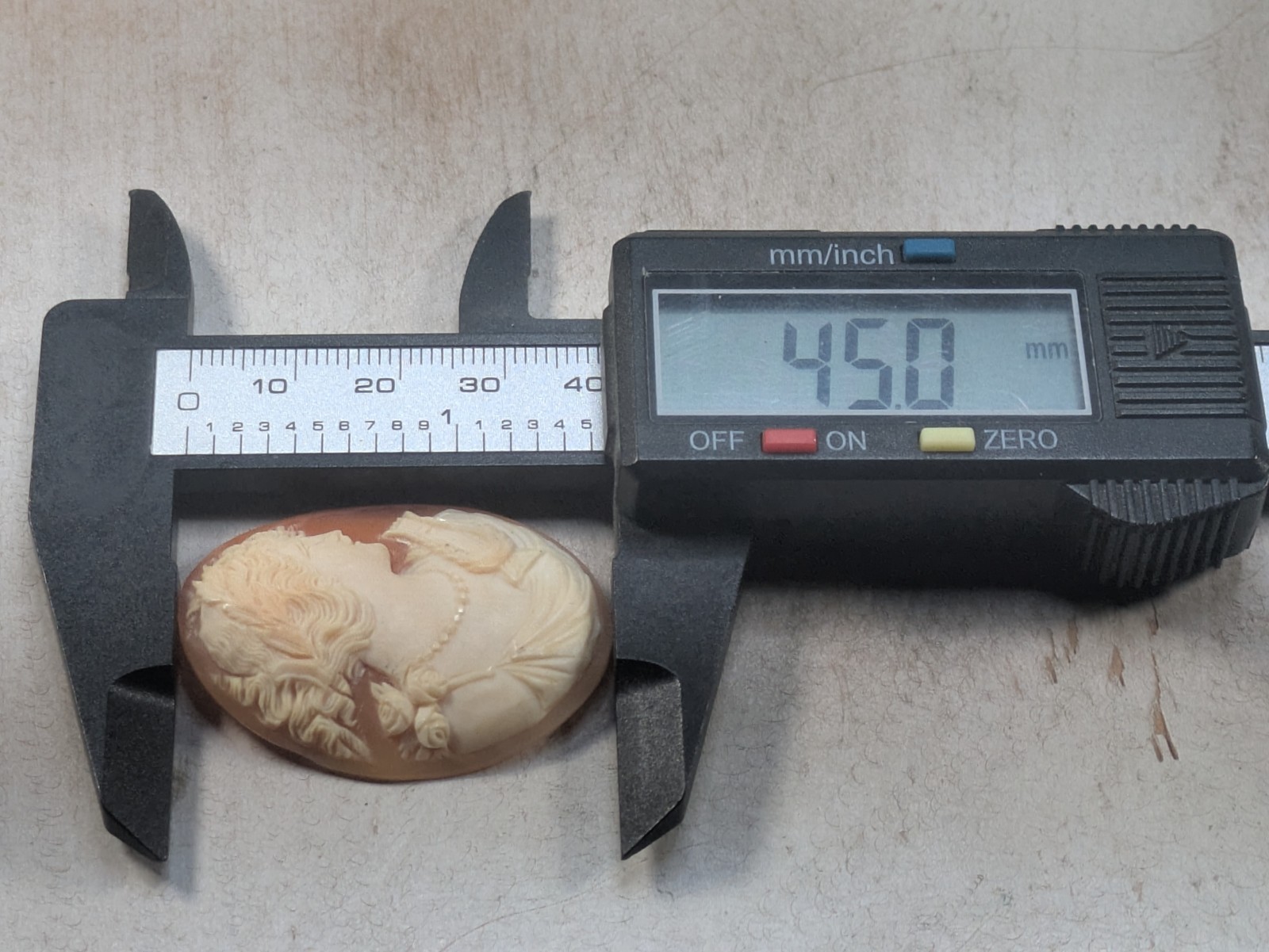 Cameo Carved Loose 45mm X 35mm Shell (5.3g)