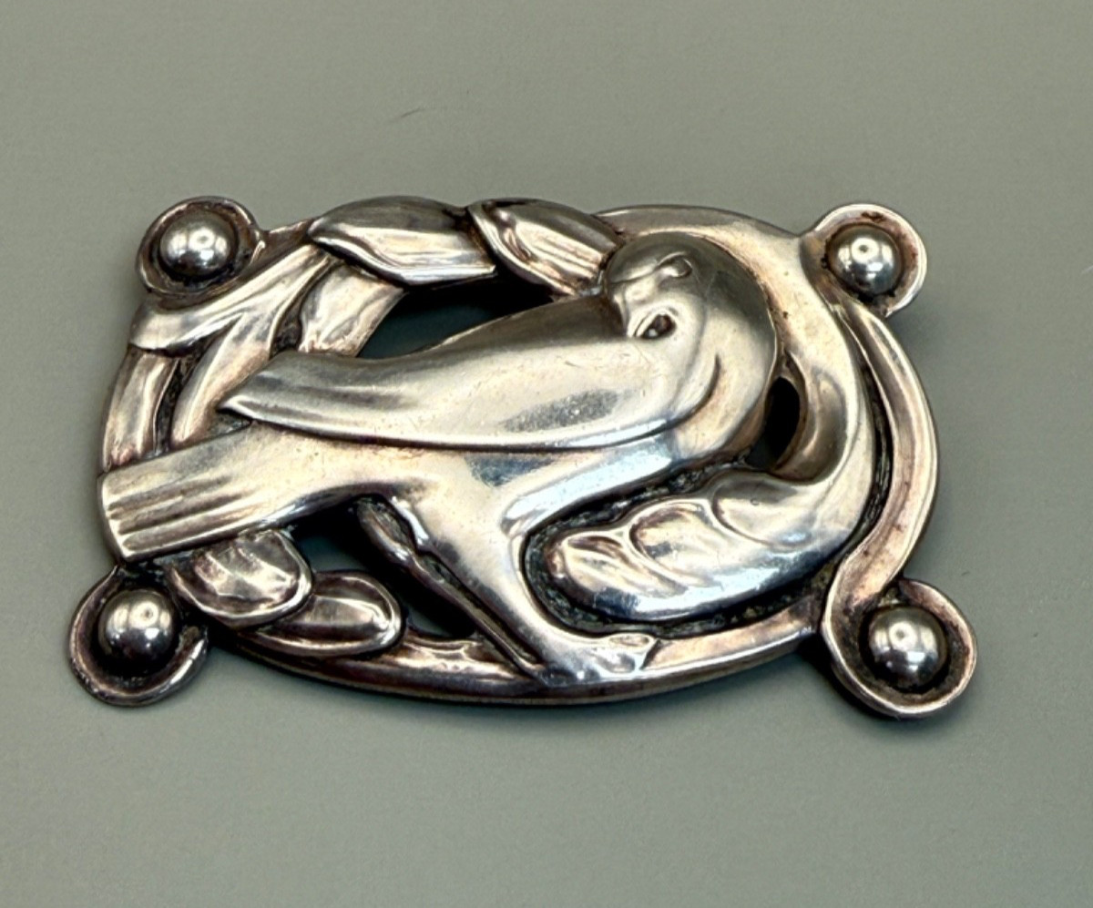 1940 Vintage Cohen & Rosenberger-Coro-Classic Sterling Silver Dove Brooch/ pin