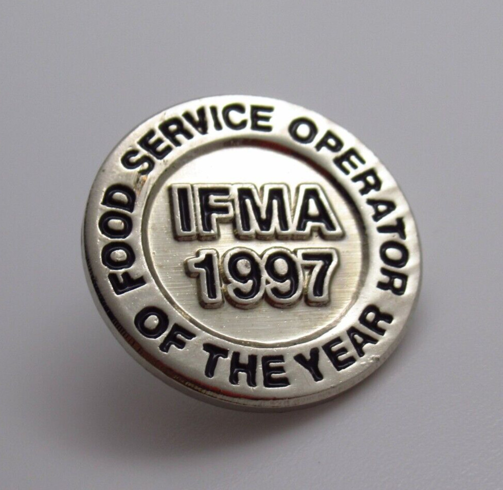 Vintage 1997 IFMA Lapel Pin Food Service Operator of the Year Award