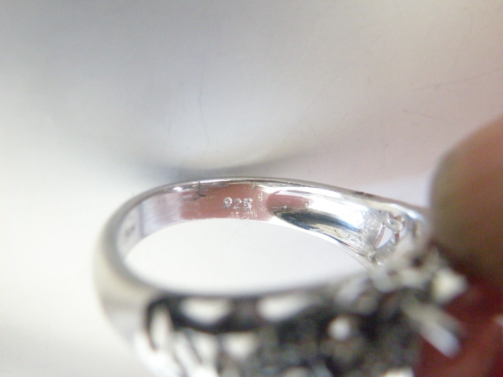 DJoy Sterling Silver 925 Pink Tanzanian Natronite Ring Size 7