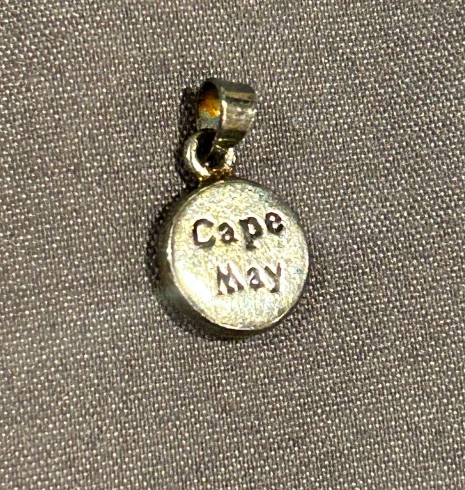 Vintage Cape May NJ Sterling Silver 925 Charm Pendant Souvenir Jersey Shore