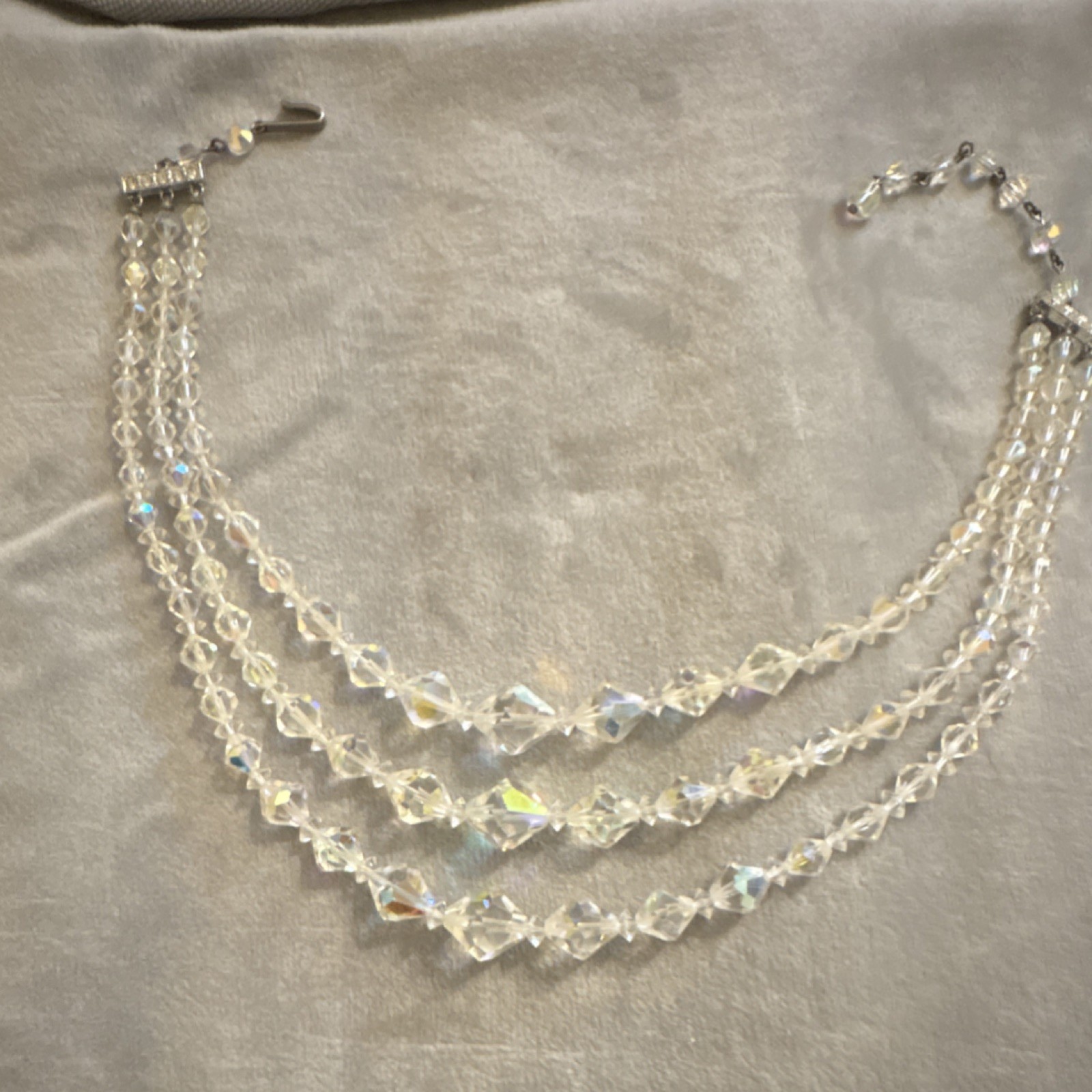 Vintage 1950s AB Choker Necklace