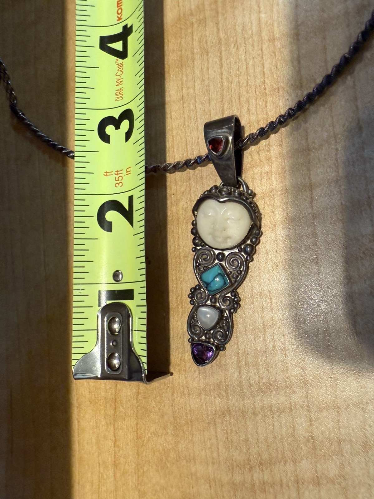 GORGEOUS VINTAGE STERLING AND GEMSTONE NECKLACE