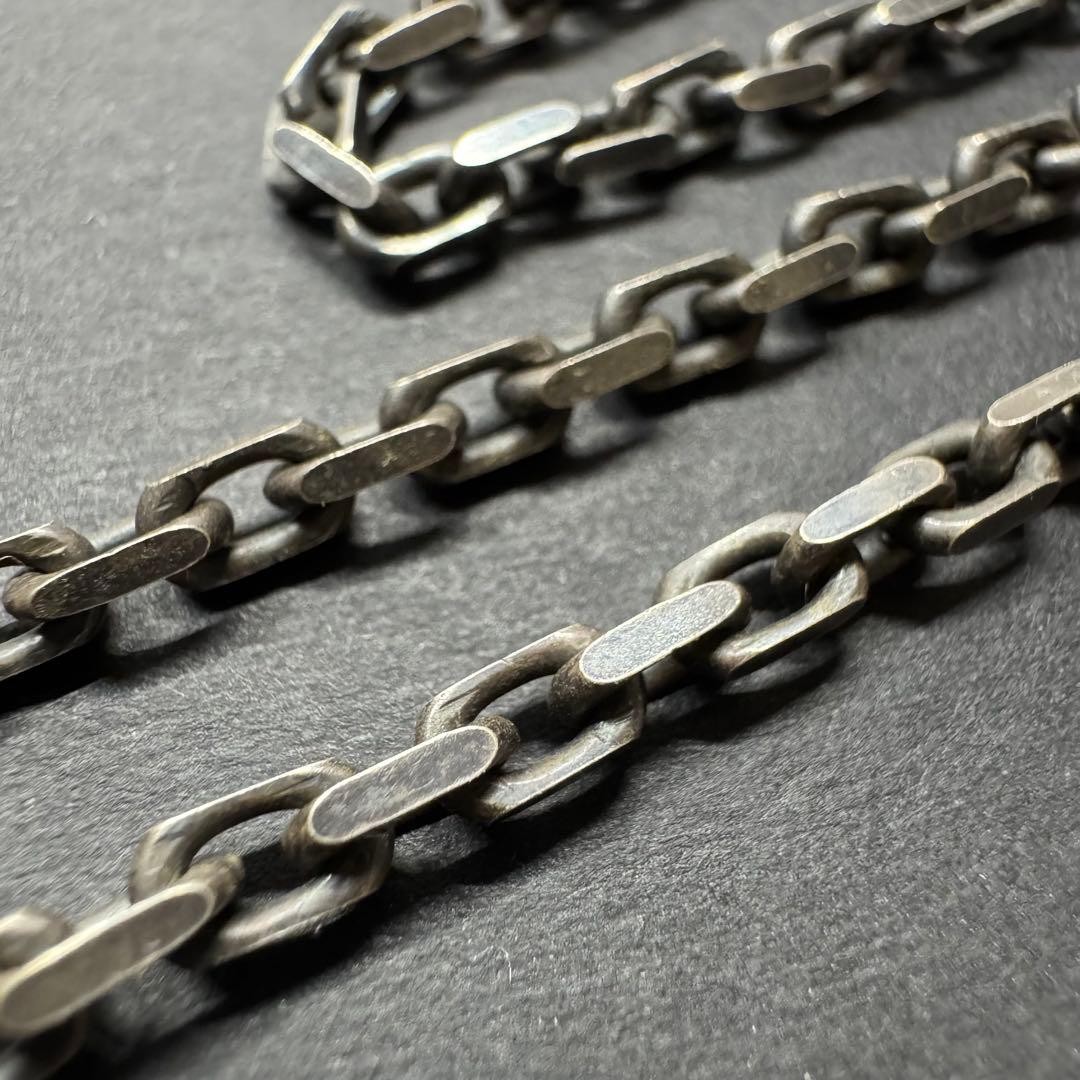 Silver 45cm Thick Square Chain Necklace 14g