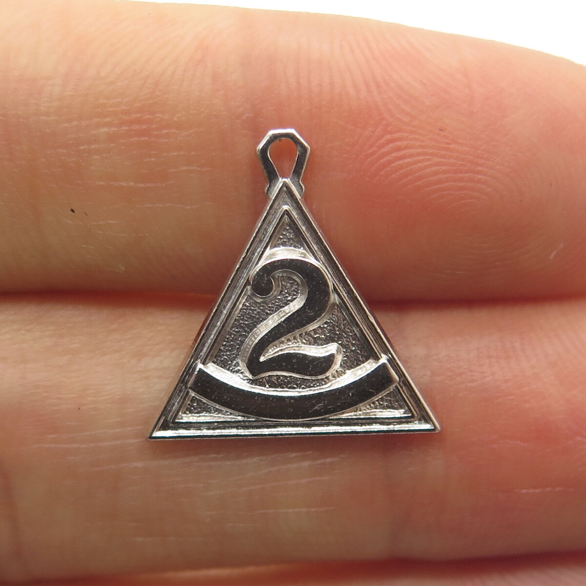 DOC MORGAN JOB’S DAUGHTERS 925 Sterling Vintage Second Messenger Station Pendant