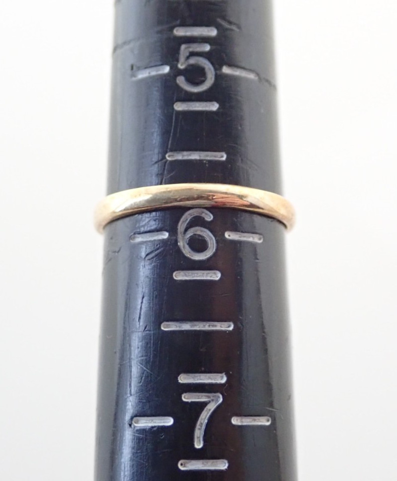 Vintage 18k HGE Signet Initial Letter “P” Pinky Band Ring Sz 5.75