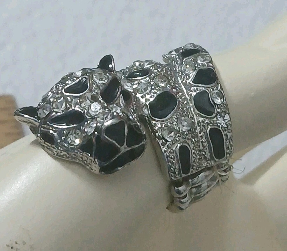 1990’s Style Leopard Jaguar Cheetah Wraparound Expanding Big Cat Ring