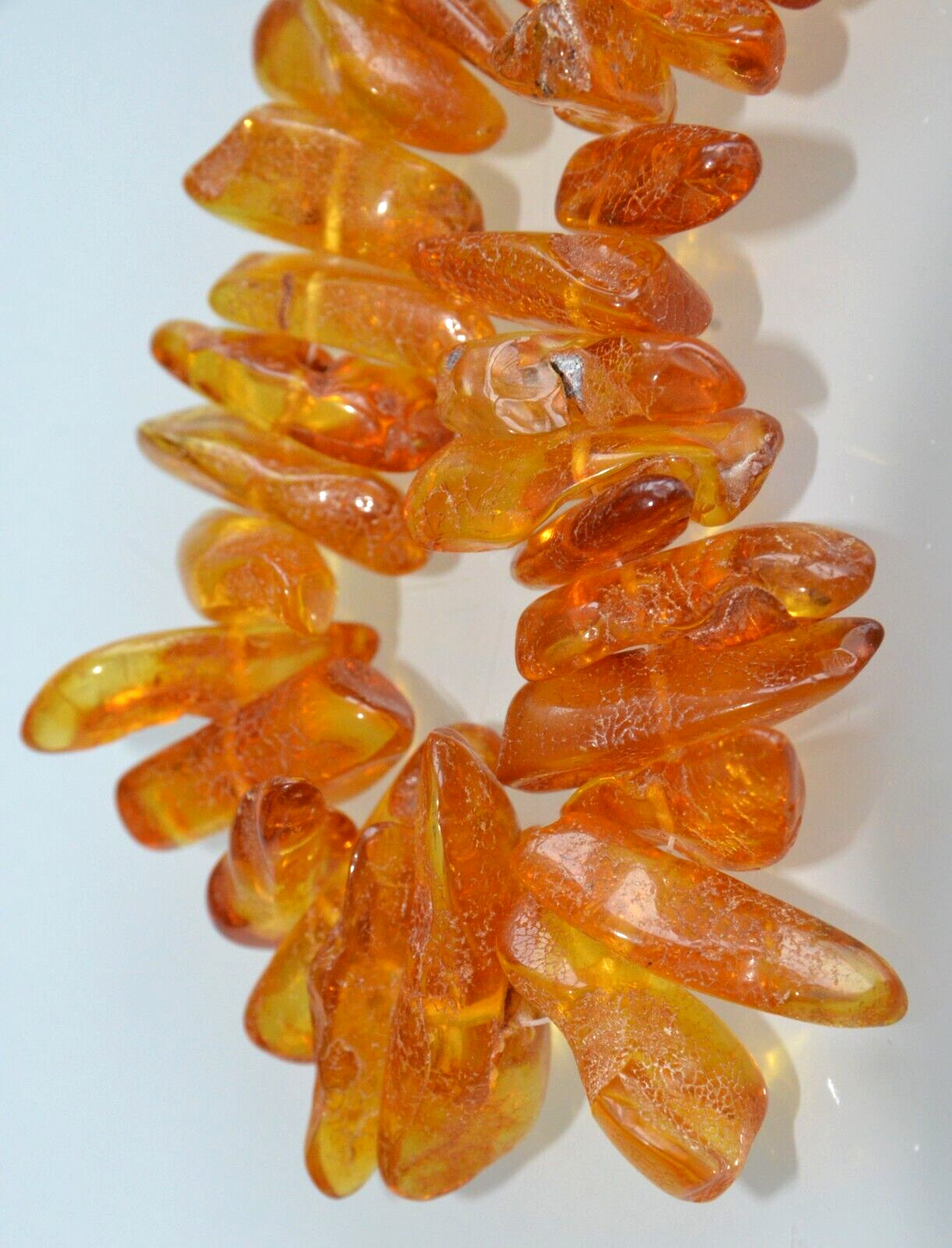 69gr RUSSIAN SOVIET BALTIC AMBER BEAD NECKLACE 琥珀 BRACELET STONE PENDANT EARRING