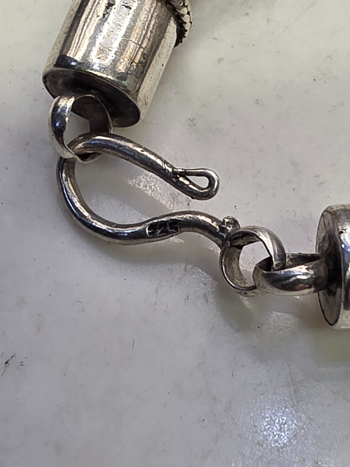 925 Sterling Silver Vintage Spiga/Wheat Link Heavy Bracelet 30.8g 8″ Solid!