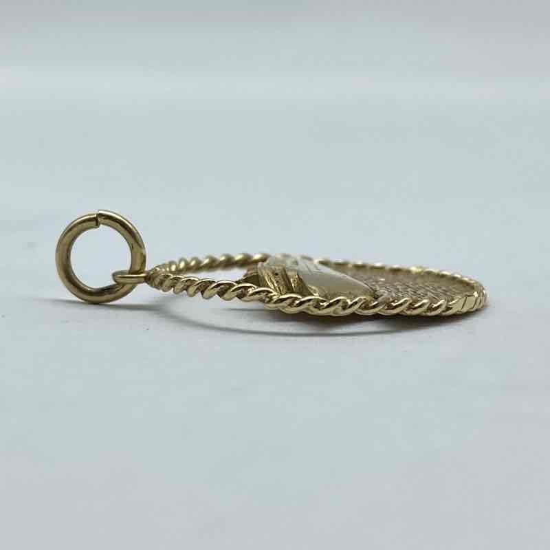 14K Yellow Gold Maasdam Cruise Ship Pendant Holland America Nautical Souvenir