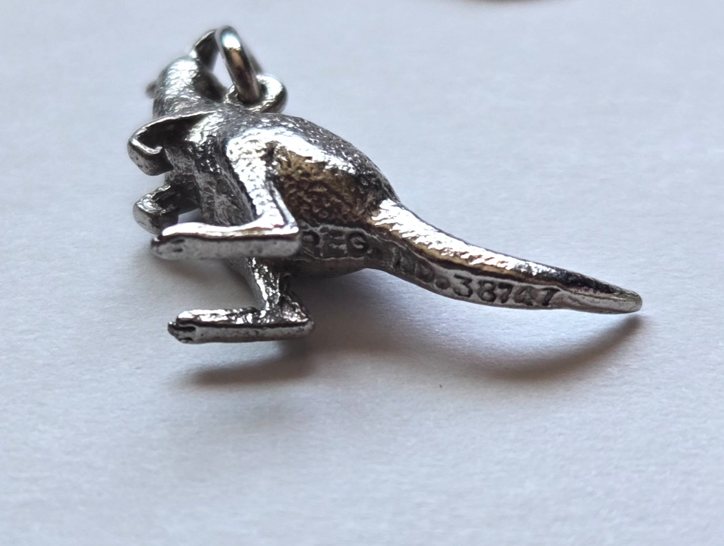 Lot of 4 925 Sterling Australia Travel Charms ~ Boomerang & Animals