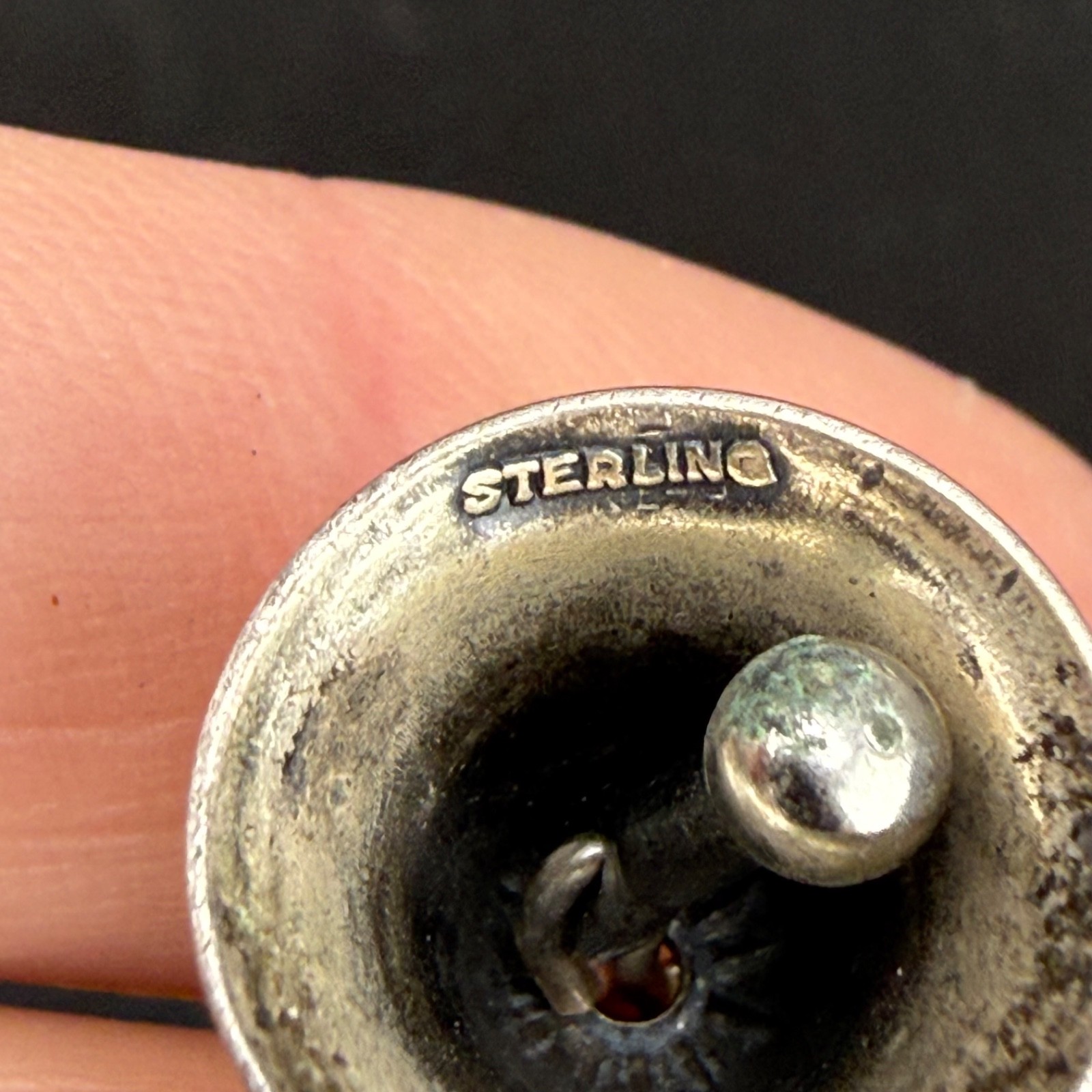 Vintage Sterling Silver Bell Charm Guardian