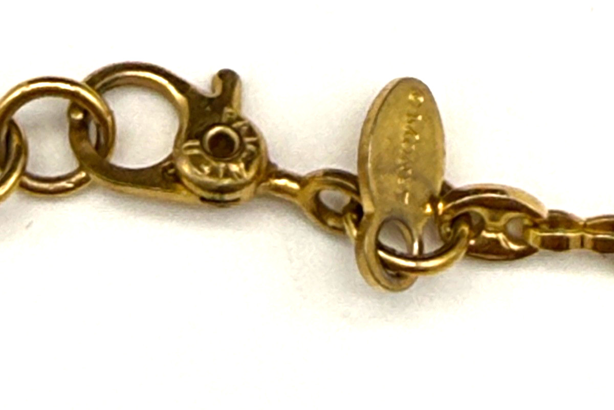Vintage Monet Bracelet Size 7 Gold Tone Mariner Link Chain w/ Sister Clasp