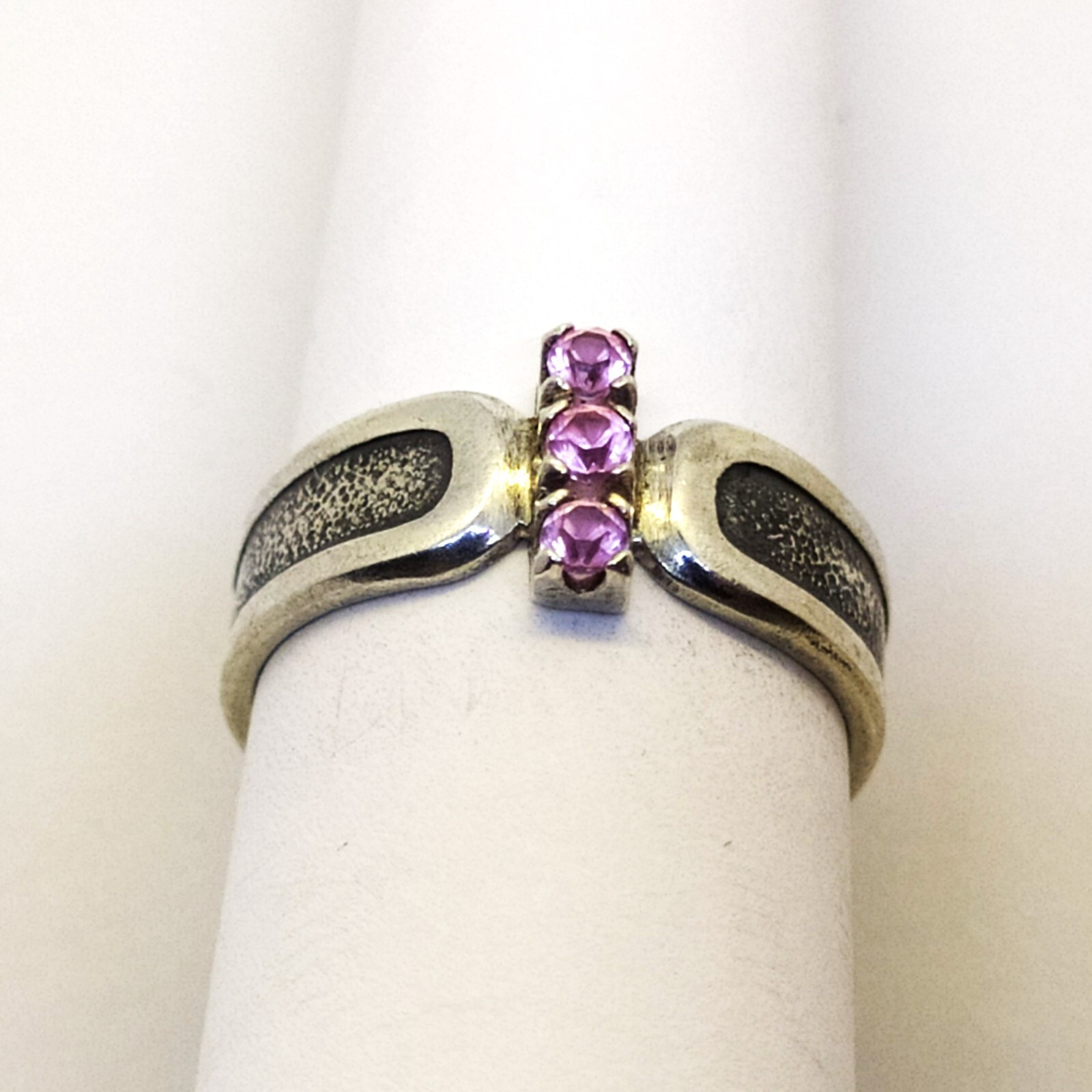 Vintage Luxury RING Silver 925 with Chic Bright Stones -size: 8US (18.5mm) | #46