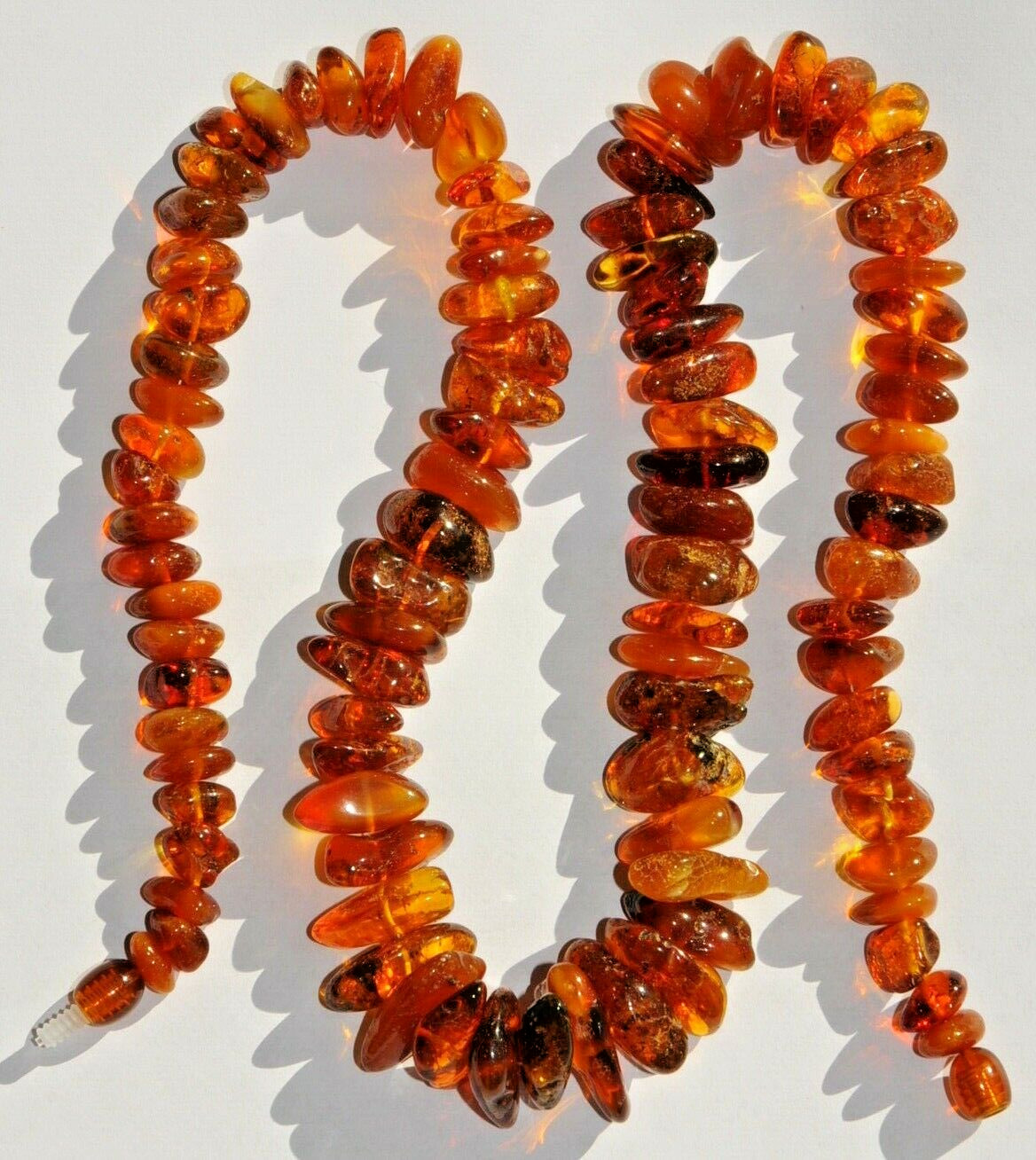 ✅51 cm =45gr RUSSIAN SOVIET BALTIC AMBER BEAD NECKLACE 琥珀 BRACELET STONE PENDANT